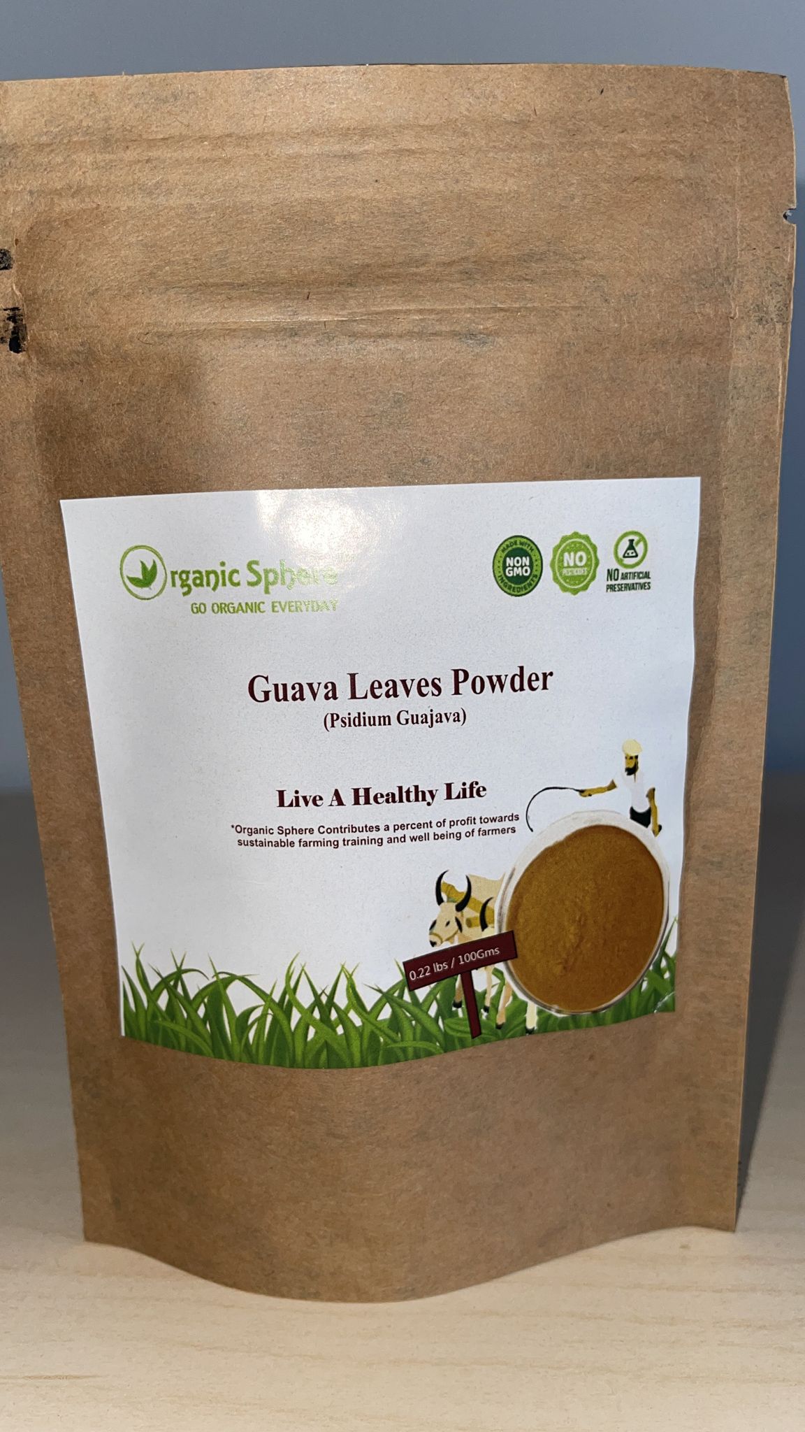 100%Natural Guava Leaves Powder - Psidium guajava
