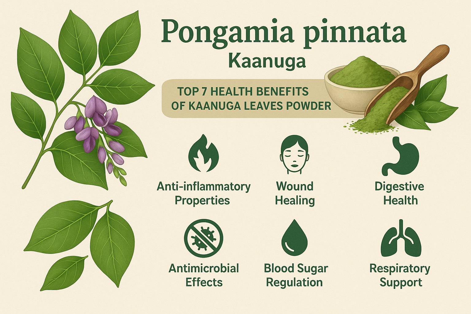 Pongamia pinnata medicinal uses: Top 7 health benefits of Kaanuga leaves powder