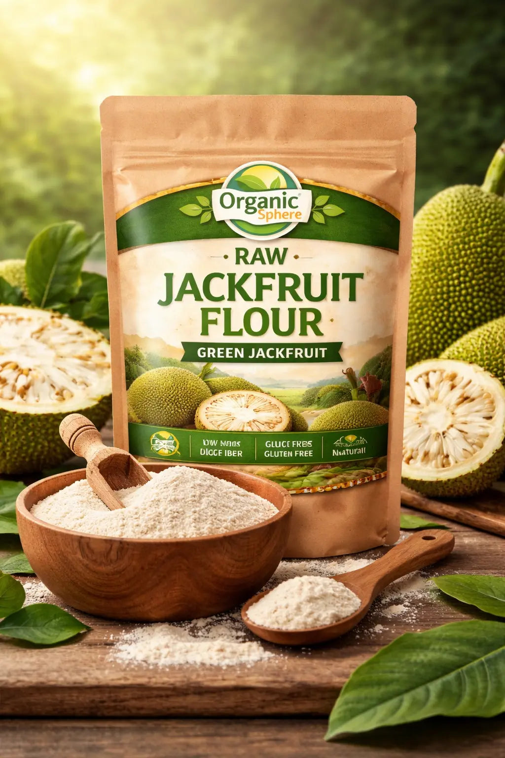 Organic Sphere – Raw Jackfruit Flour (Green Jackfruit) Organic Sphere