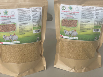 Organic Sphere's 100% Natural Foxtial Millet - Buchi Method Processed (Unpolished)- rich in prebiotic free fiber, Vegan, Gluten-Free