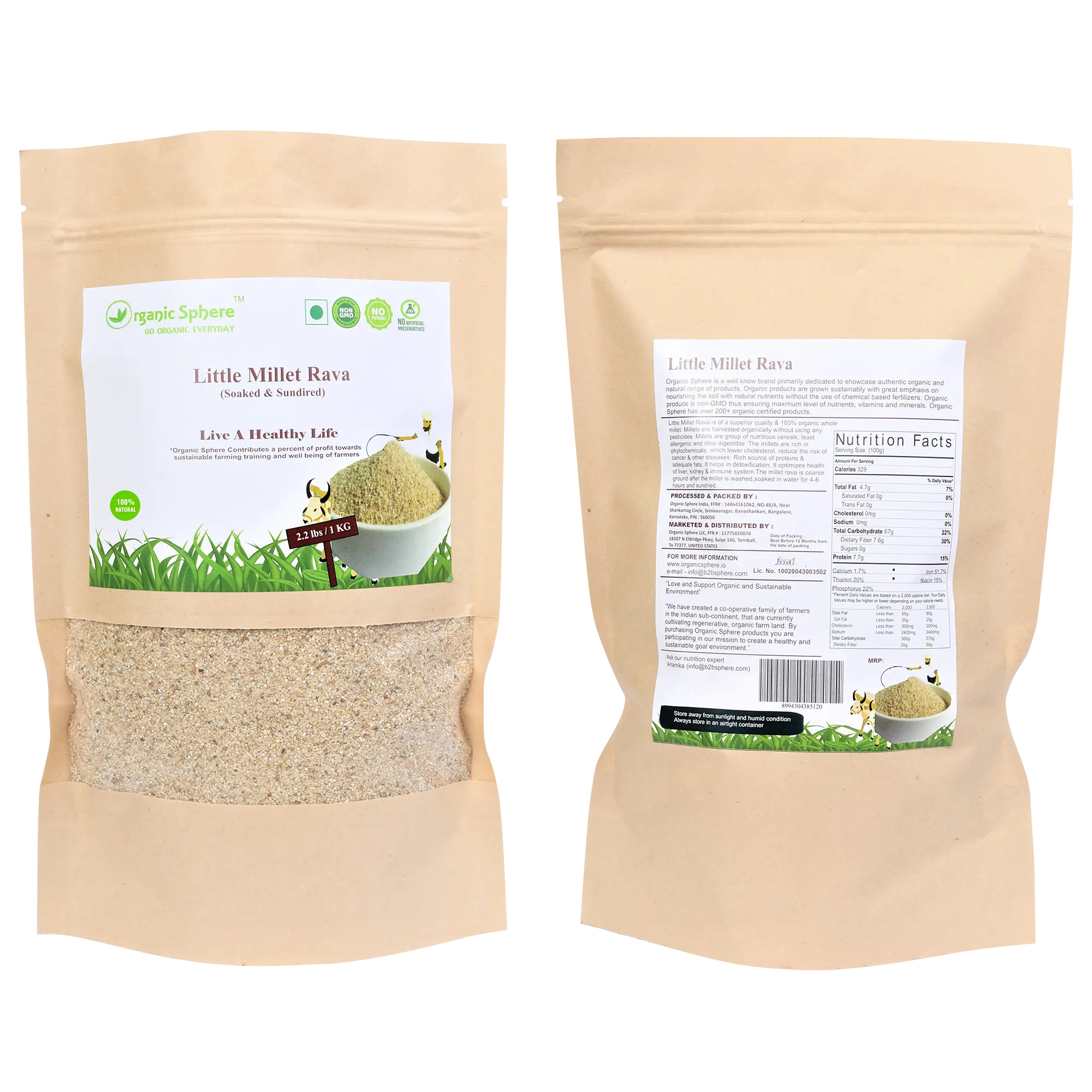 Nutritious Little Millet Rava - Gluten-Free & Healthy