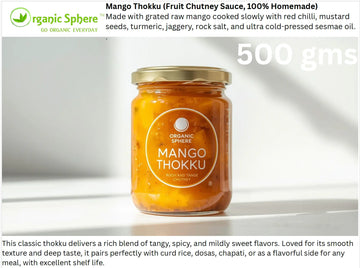 Mango Thokku (Fruit Chutney Sauce, 100% Homemade)