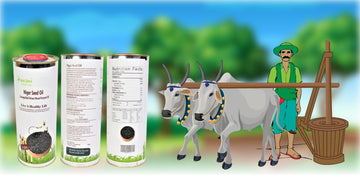 Organic Sphere's Ganuga Bull-Driven Niger Seed Oil: Authentic Organic Black Seed Extract - Pure & Nutrient-Rich to Enhance Immunity