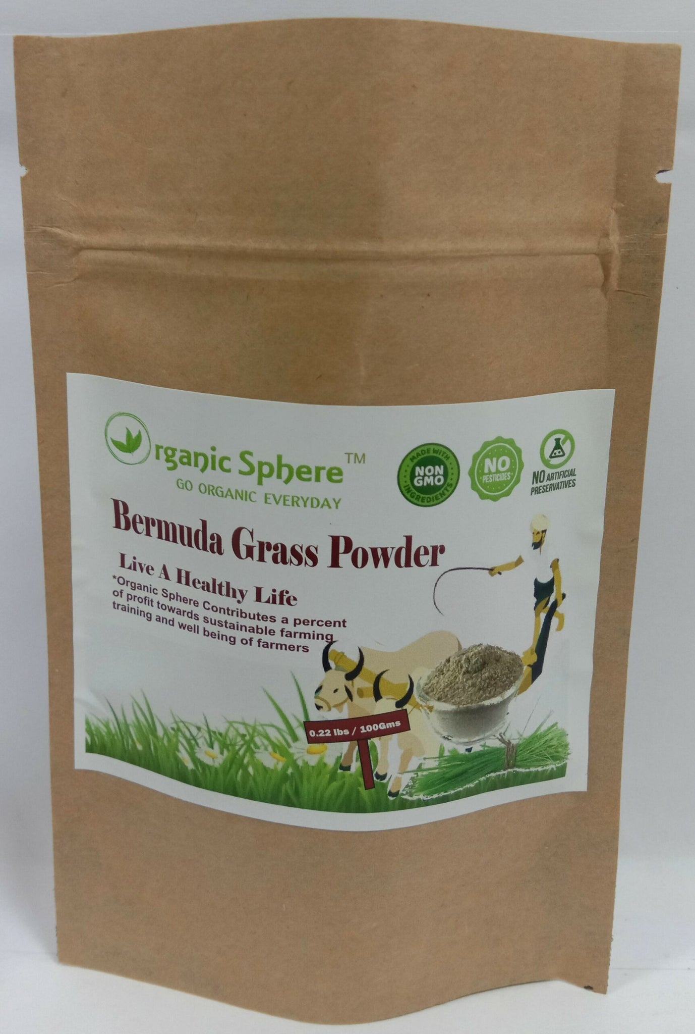 100% Natural Bermuda Grass Powder